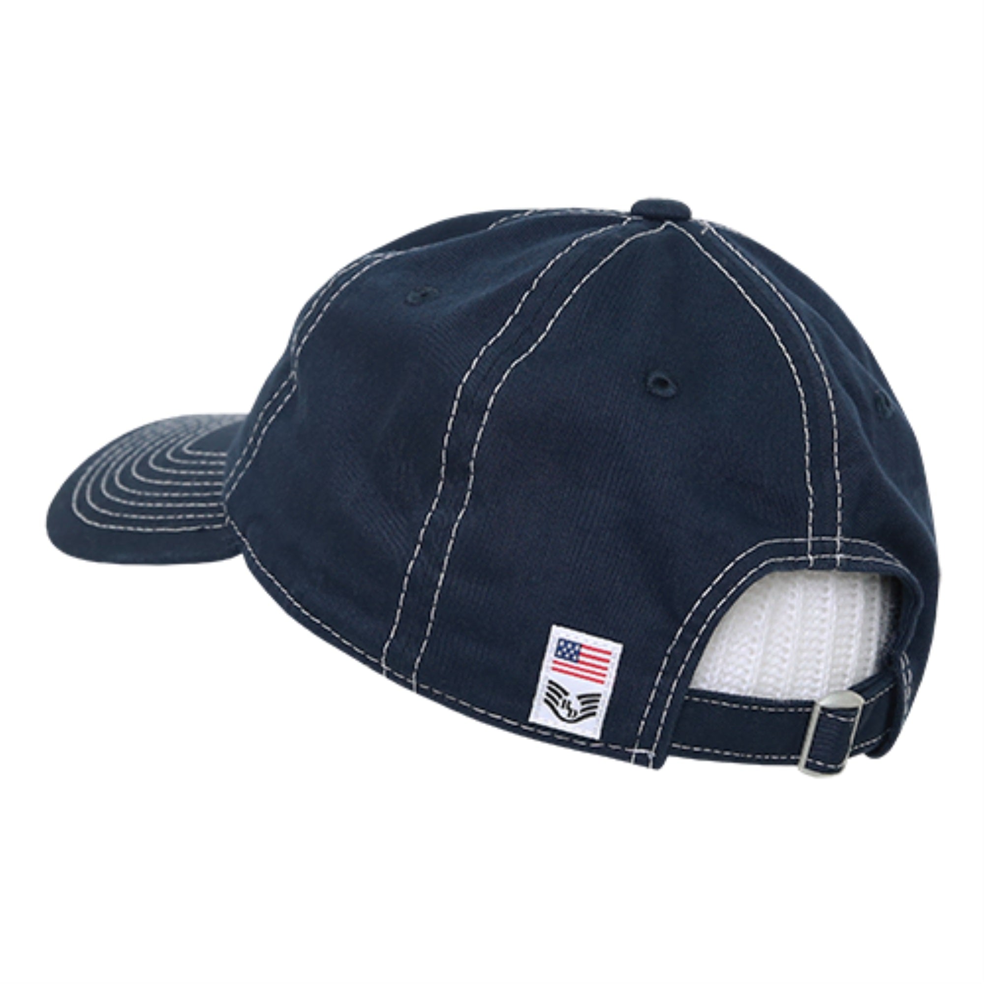 Relaxed Graphic Cap,White US Flag,Navy