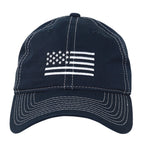 Relaxed Graphic Cap,White US Flag,Navy