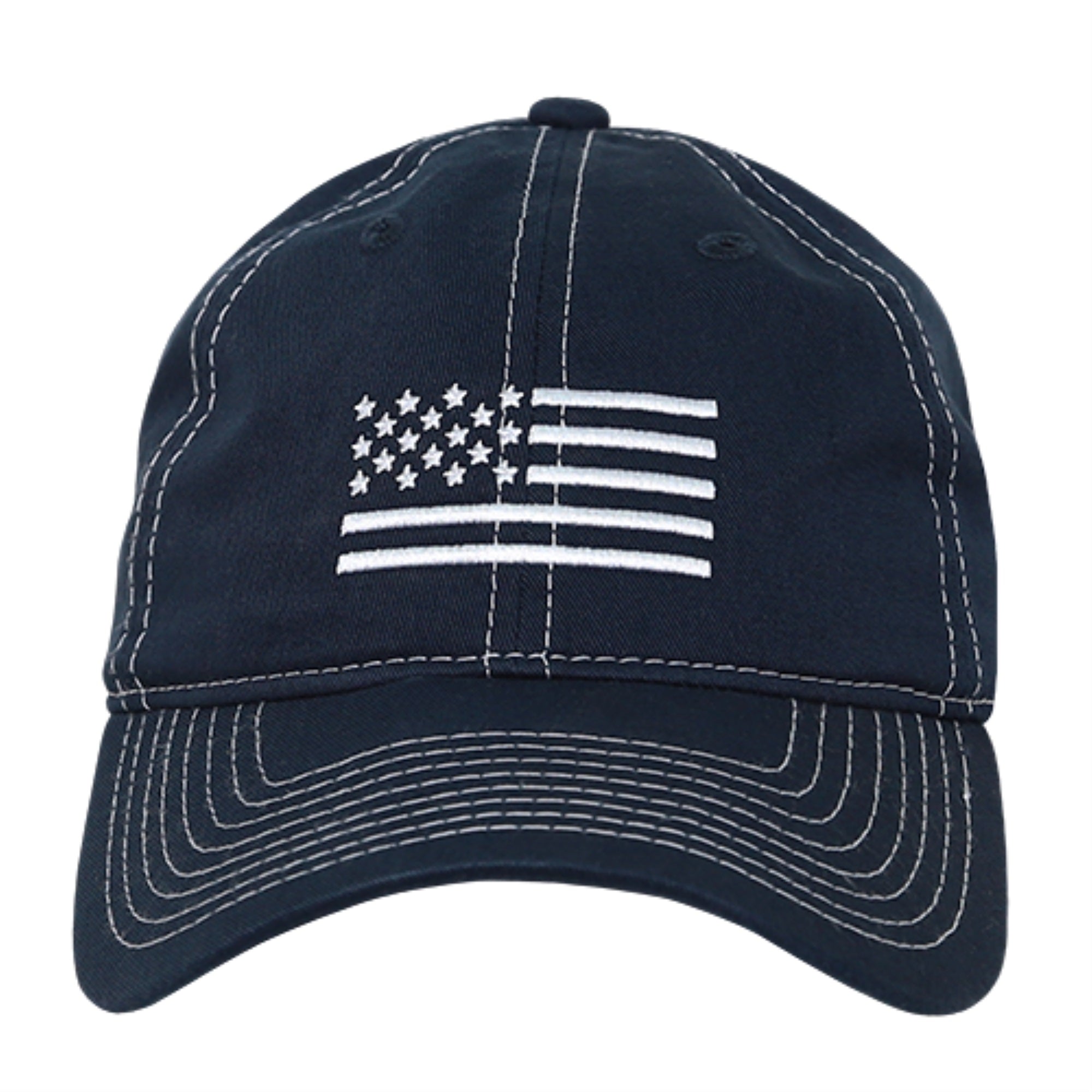 Relaxed Graphic Cap,White US Flag,Navy