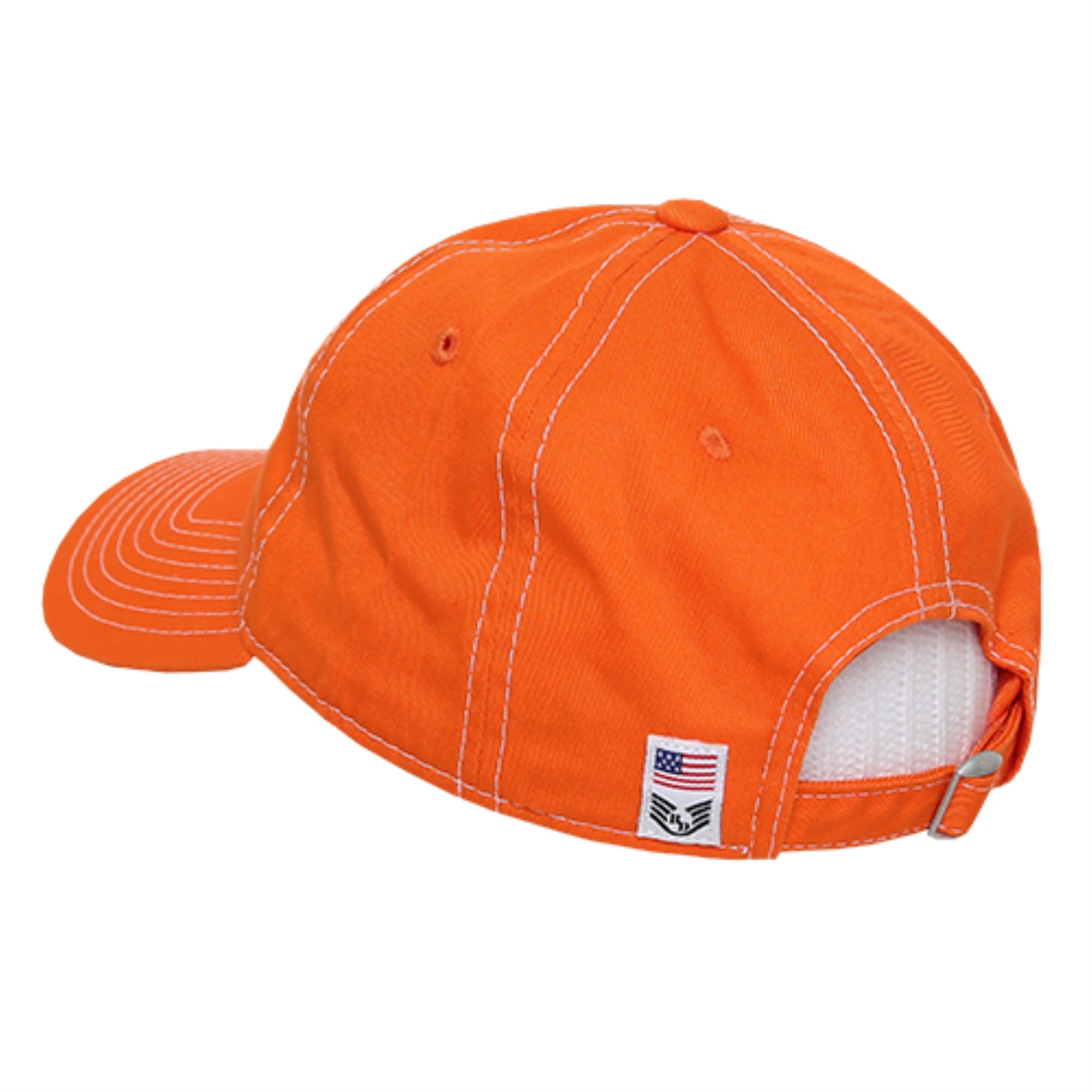 Relaxed Graphic Cap,White US Flag,Orange