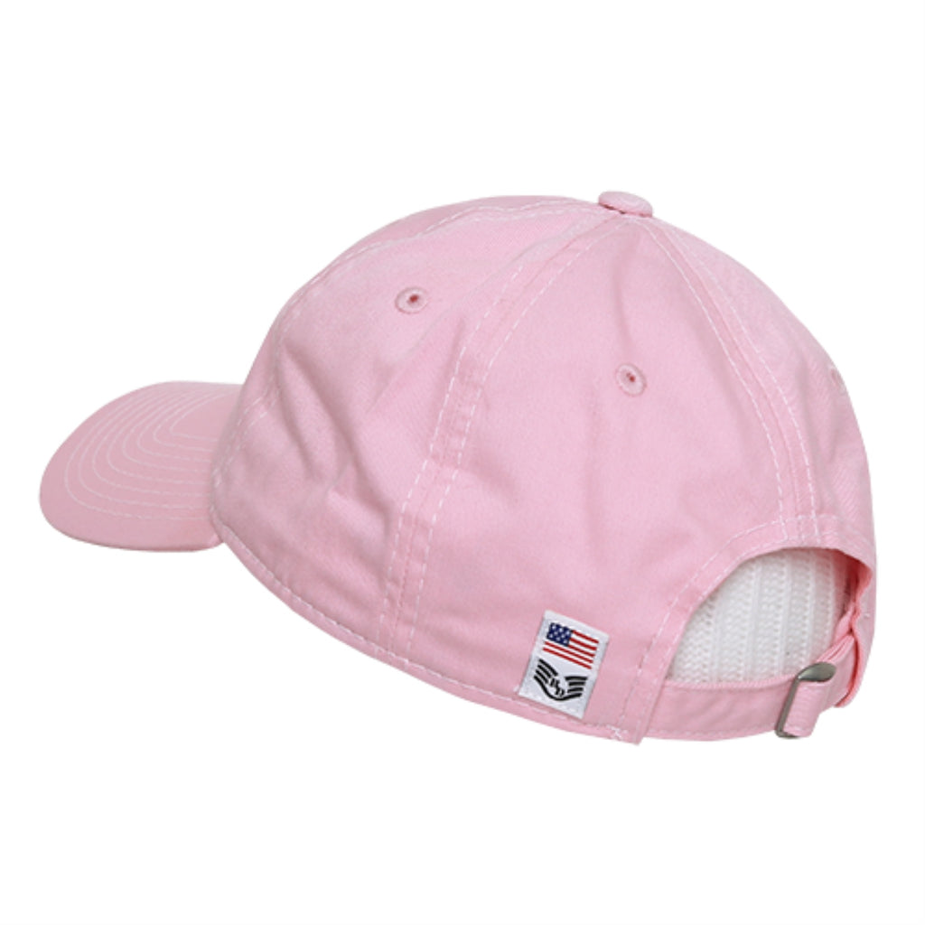 Relaxed Graphic Cap,White US Flag,Pink