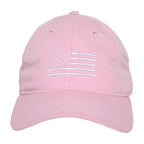Relaxed Graphic Cap,White US Flag,Pink