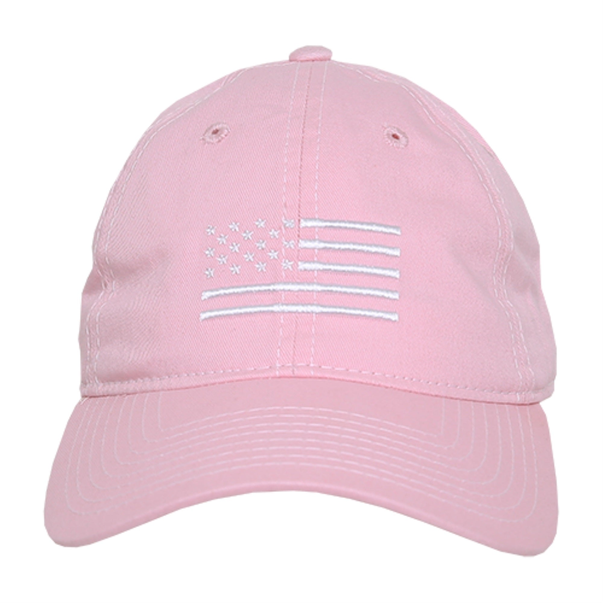 Relaxed Graphic Cap,White US Flag,Pink