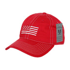 Relaxed Graphic Cap,White US Flag,Red