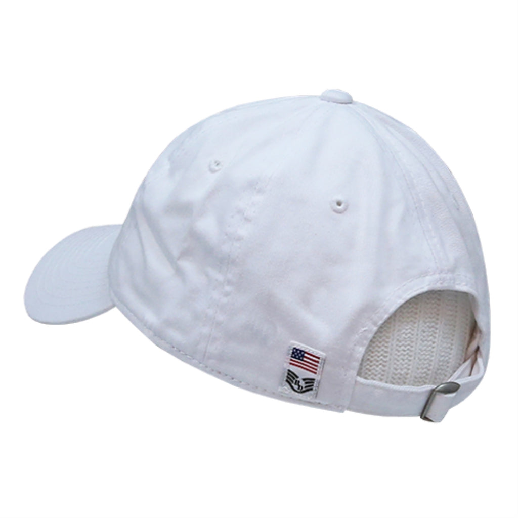 Relaxed Graphic Cap, US Flag Letters,White