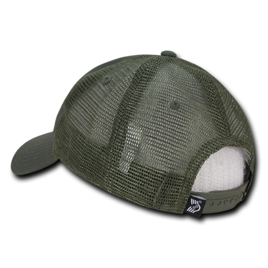 Relaxed Trucker USA Cap, Freedom, Olive