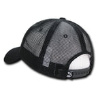 Relaxed Trucker USA, Gadsden Flag, Black