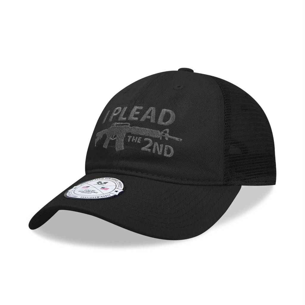 Relaxed Trucker USA, I Plead 2nd, Black