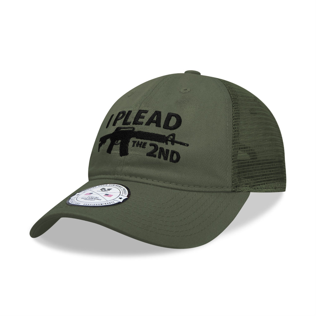 Relaxed Trucker USA, I Plead 2n, Olive