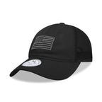 Relaxed Trucker USA, Tonal Flag, Black
