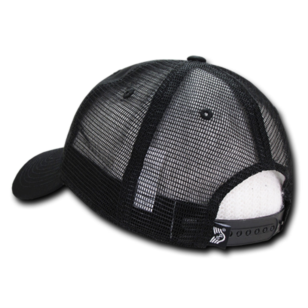 Relaxed Trucker USA, Tonal Flag, Black