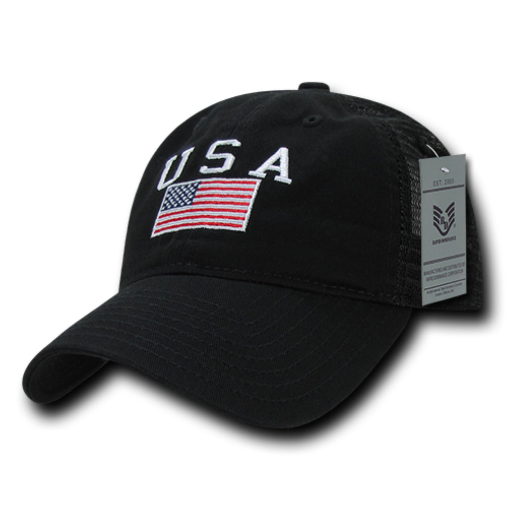 Relaxed Trucker USA, USA, Black