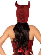 Glitter shimmer vintage devil bonnet.