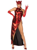 Glitter shimmer vintage devil bonnet.