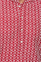 Be Active MenS Embroidered Lucknowi Red Kurta Set || Men Kurta Pajama || Men Kurta Pajama Set || Kurta Pajama For Men (Rfsk0013