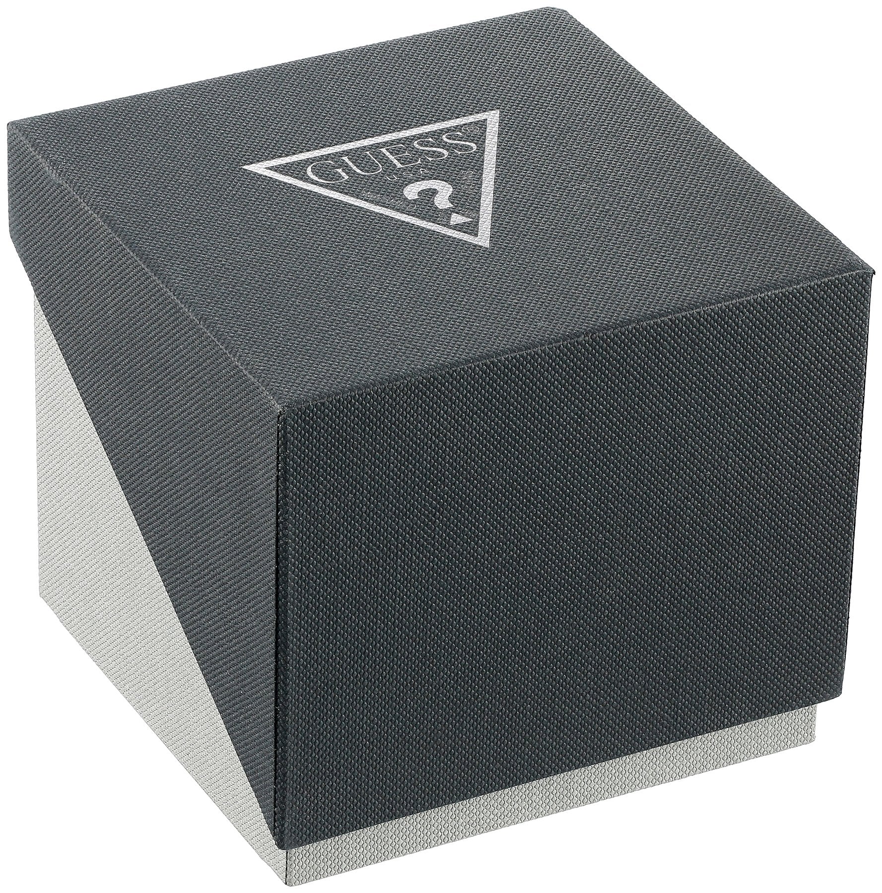 GUESS Comfortable Black + Rose Gold-Tone Stain Resistant Silicone Chronograph Watch with Date. Color:Black/Rose Gold-Tone (Model