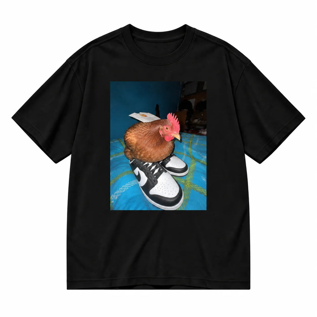 Men Women's Funny Animal Meme Graphic T-Shirt- Menswear Shortsleeve Rock-Inspired Tee, Round Neck, Random Digital Print, Regular Fit, Durable, Machine Washable, All-Season Comfort, Casual Streetwear Unisex Sport Top