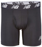 New Balance Men's Big and Tall 6 Boxer Brief Fly Front with Pouch, 3-Pack of Big Man Boxers