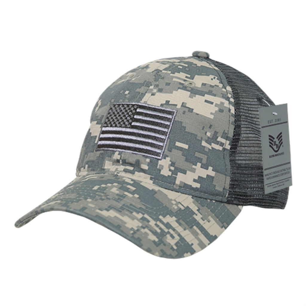 Ripstop Trucker Cap, USA Flag, ACU