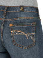 Wrangler womens Aura Instantly Slimming Mid Rise Boot Cut jeans, Autumn Gold, 14 US