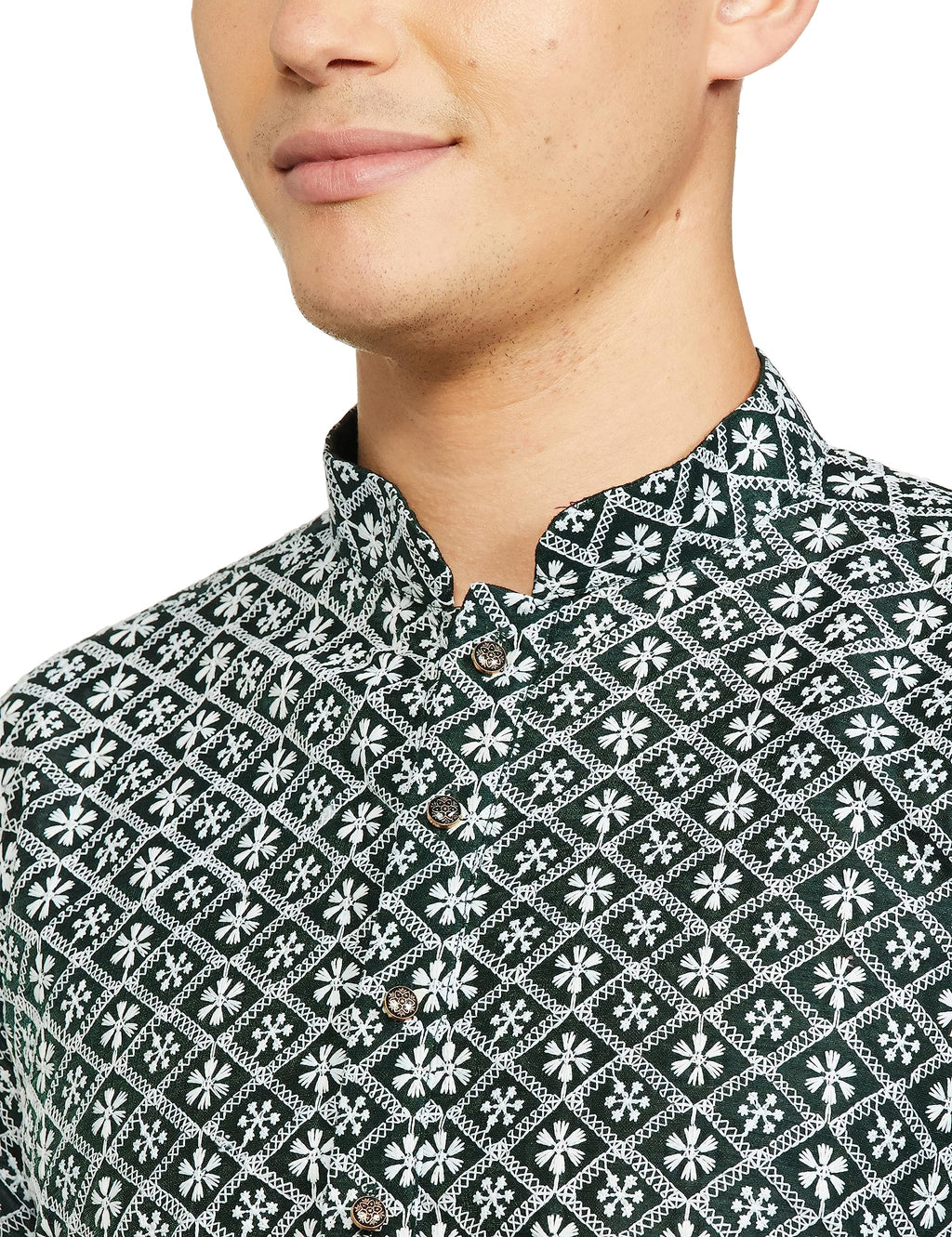 Be Active MenS Traditional Embroidered Lucknowi Full Sleeves Kurta || Cotton Kurta For Men || Men Kurta For Wedding || Kurta Fo