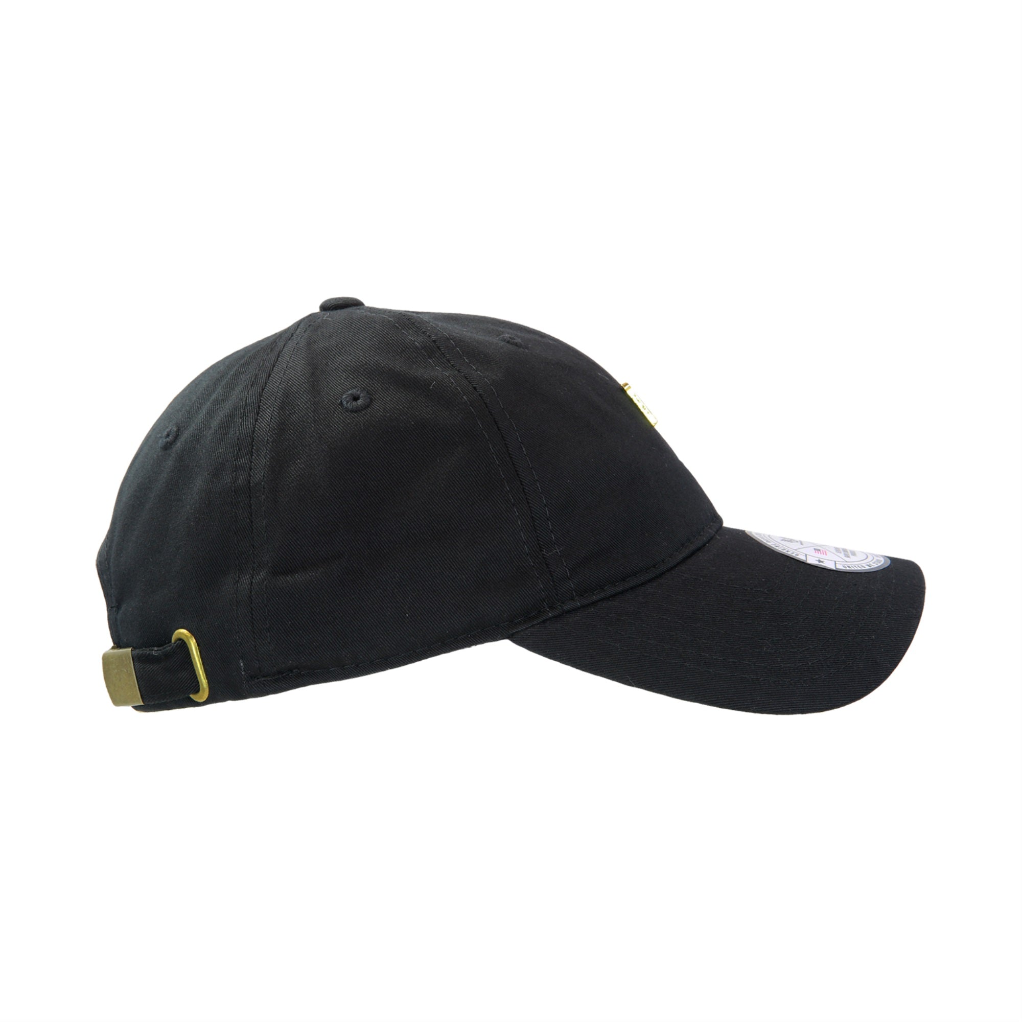 Metal Pin Relaxed Cap, USA, Black