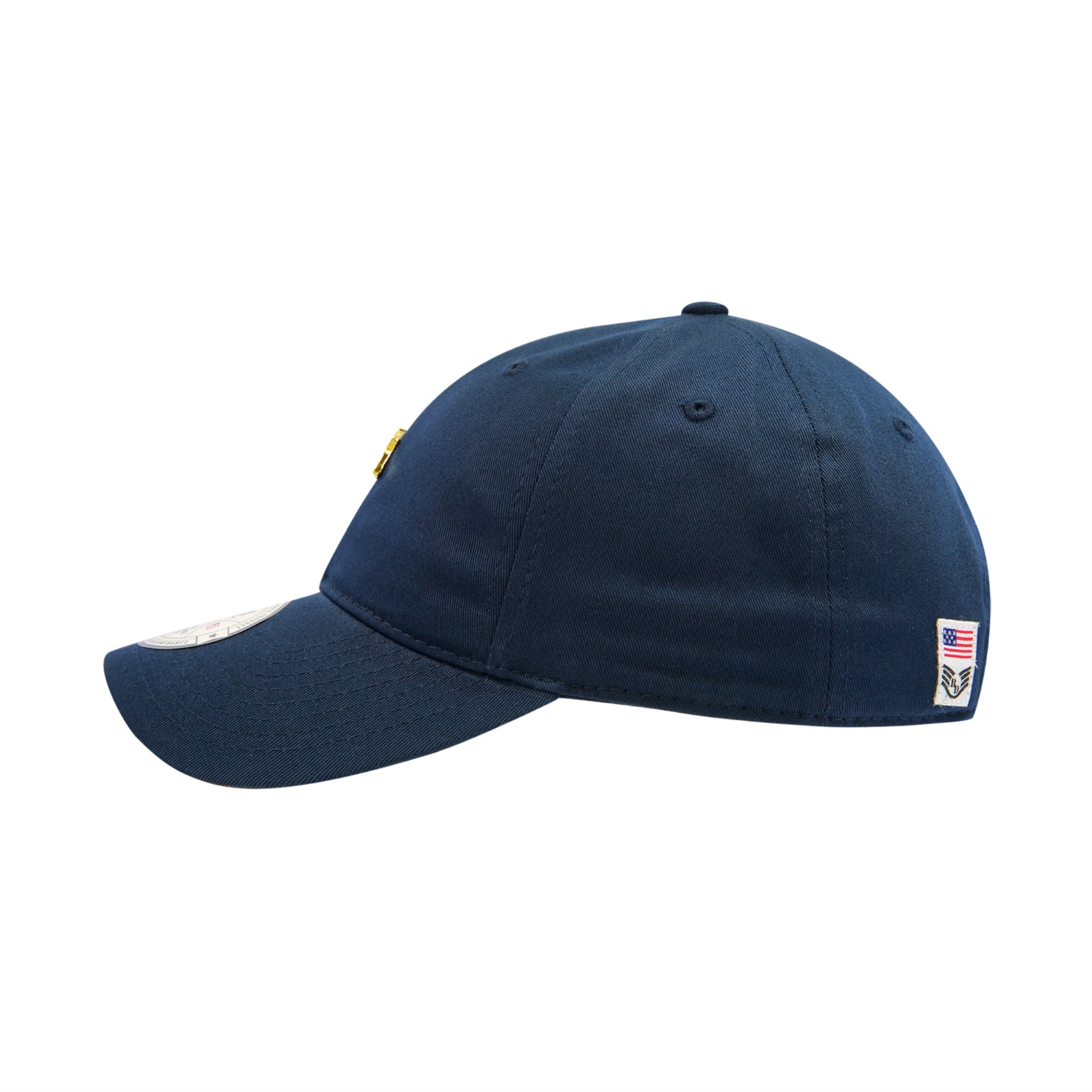 Metal Pin Relaxed Cap, USA, Navy