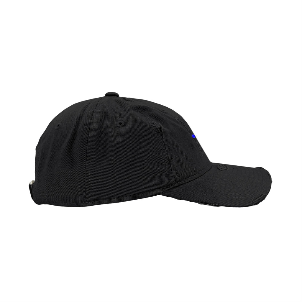 Vintage Thin Blue Line Patch Cap, Black
