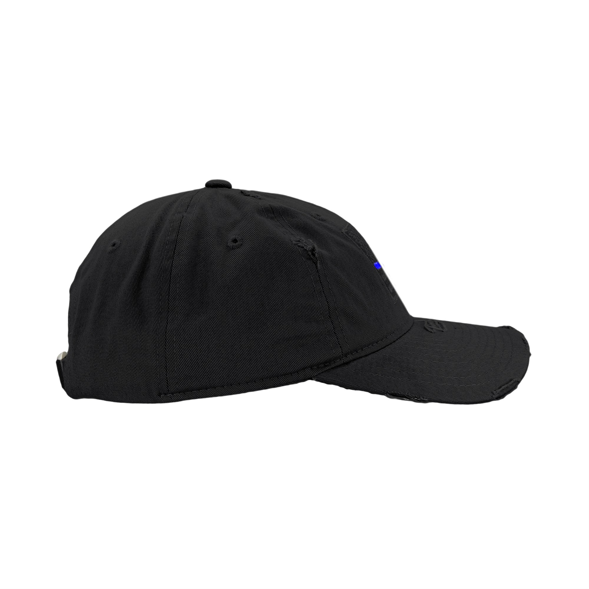 Vintage Thin Blue Line Patch Cap, Black