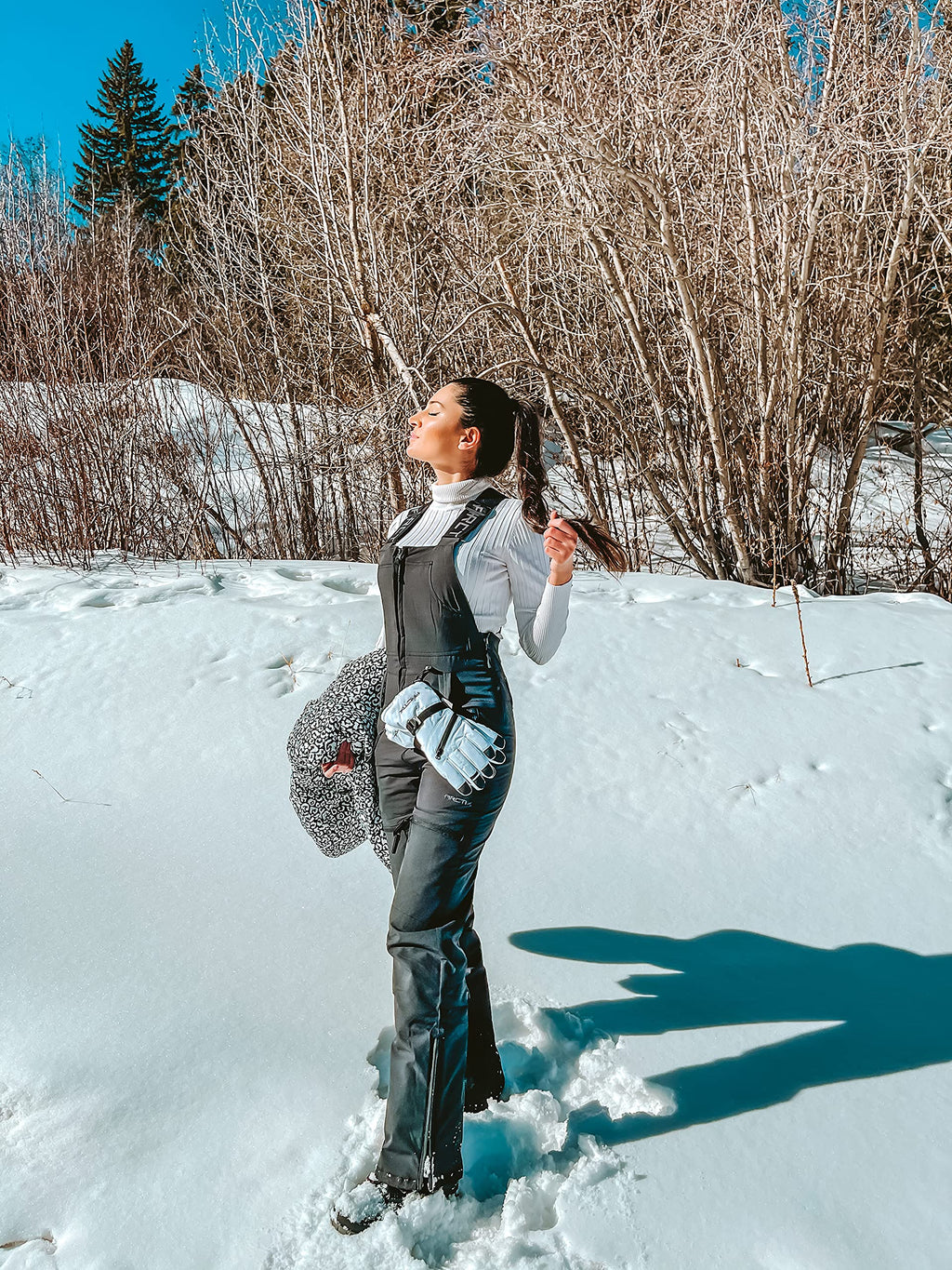 Arctix Women's Essential Insulated Bib Overalls, Black, 1X