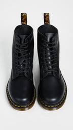 Dr. Martens 1460 Smooth Leather 8 Eye Boot, Black Smooth, 9 Women/8 Men