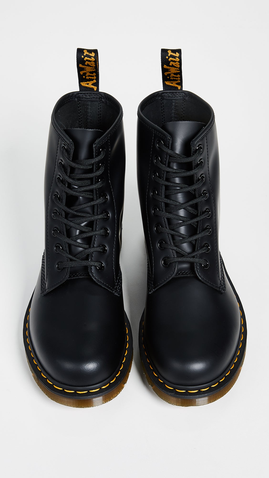 Dr. Martens 1460 Smooth Leather 8 Eye Boot, Black Smooth, 9 Women/8 Men