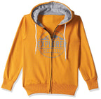 T2F Cotton Hooded Neck Regular Fit Hoodie (Boys-SS_35_Yellow