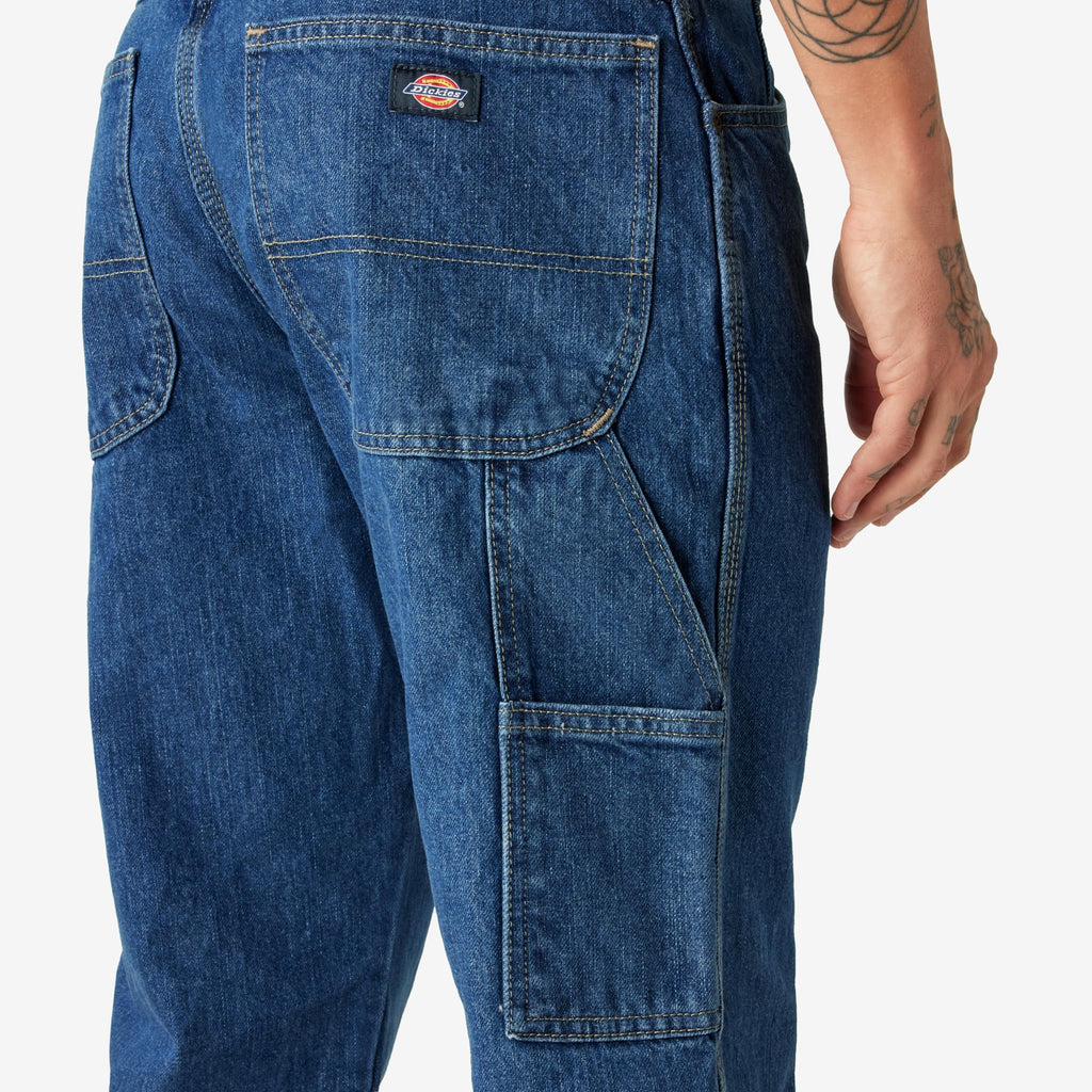 Dickies mens Relaxed Fit Carpenter jeans, Stone Washed, 34W x 30L US