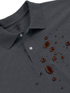 Jerzees Mens SpotShield Stain-Resistant Polo Shirt, Small, Black