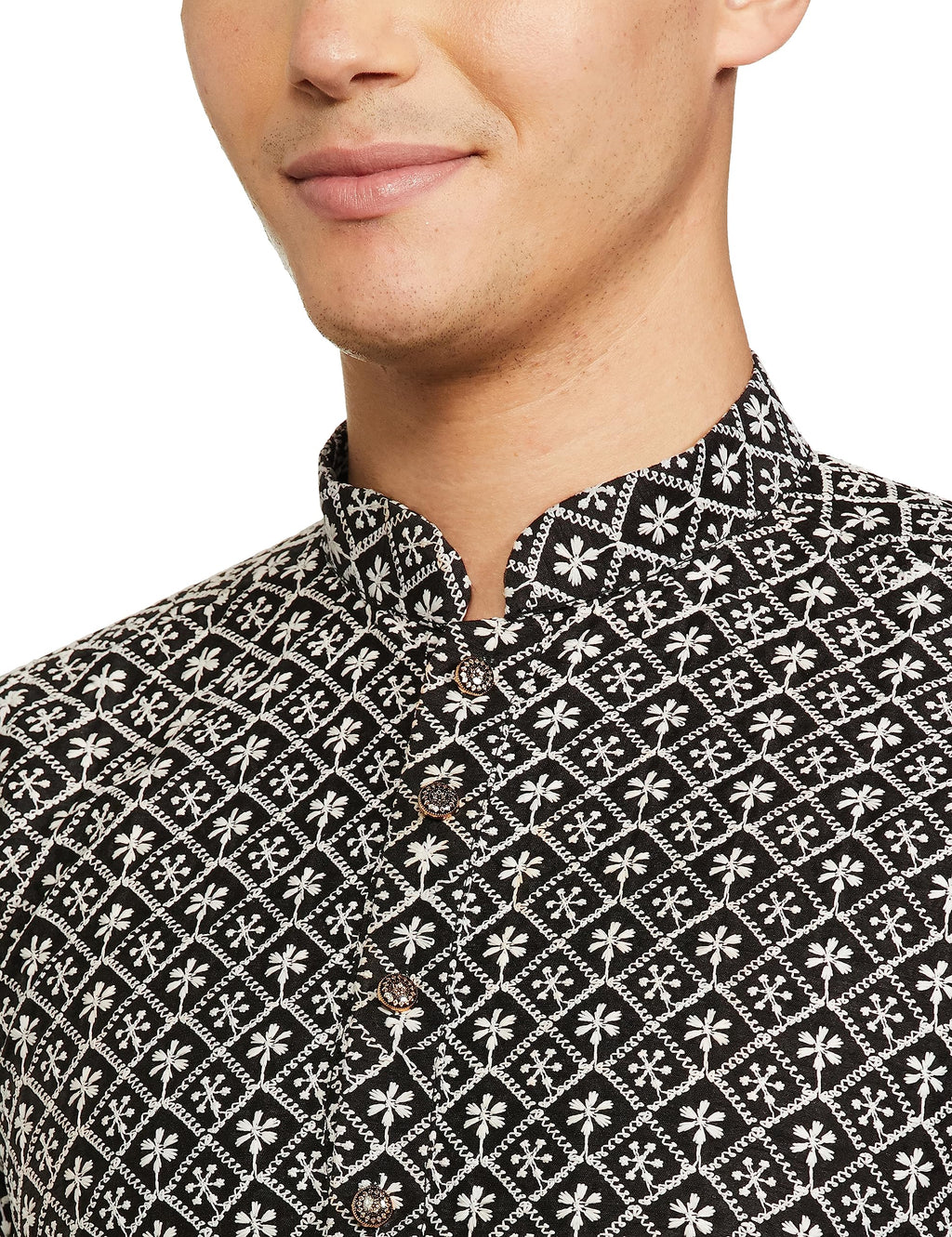 Be Active MenS Traditional Embroidered Lucknowi Full Sleeves Kurta || Cotton Kurta For Men || Men Kurta For Wedding || Kurta Fo