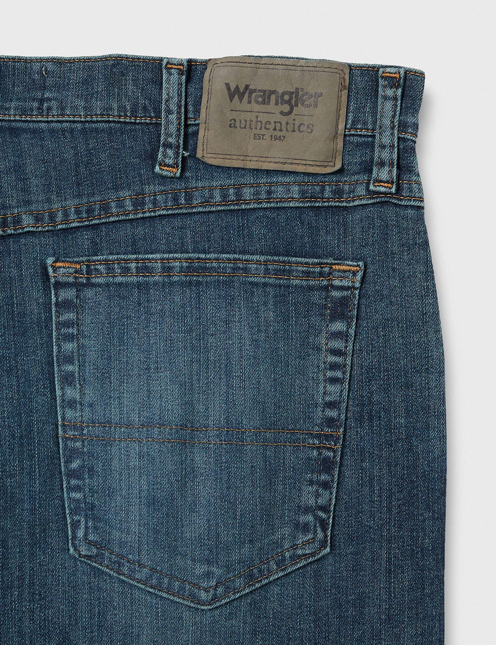 Wrangler Authentics Men's Big & Tall Classic 5-Pocket Regular Fit Jean, Twilight Flex, 44W x 28L