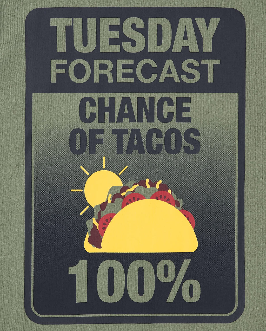 The Children's Place Boys Short Sleeve Graphic T-Shirt 3-Pack, Taco Tues/Give Pizza/Current Mood, Medium