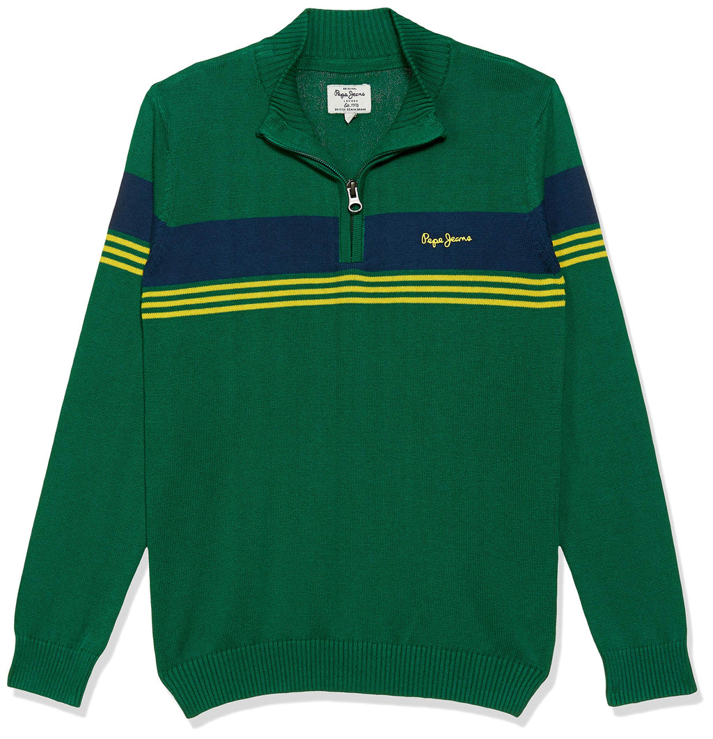 Pepe Jeans BoyS Cotton Sweater (Pb701039_Green_6-7 Years)