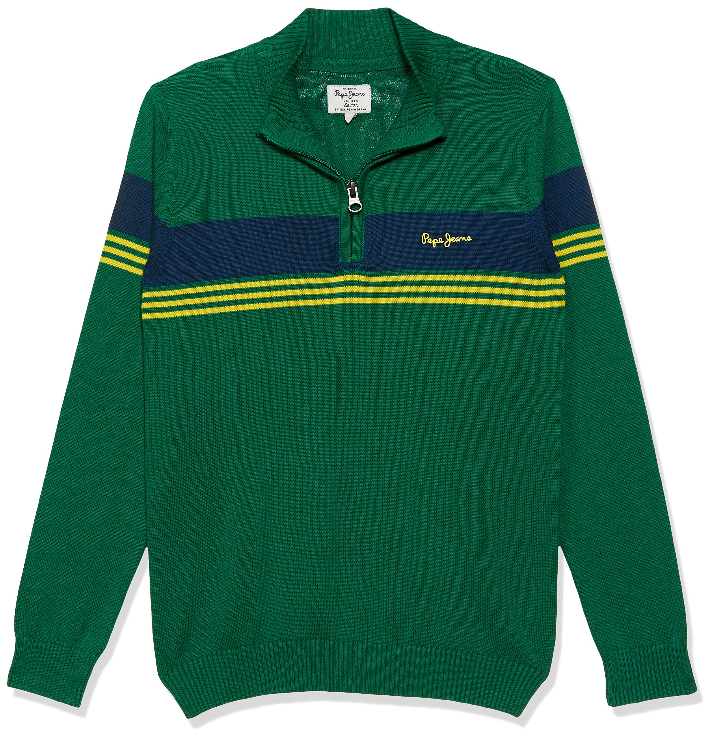 Pepe Jeans BoyS Cotton Sweater (Pb701039_Green_6-7 Years)
