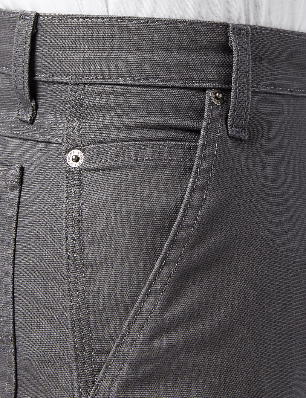 Dickies Mens Tough Max Duck Carpenter Pant, Stonewashed Slate, 34 32