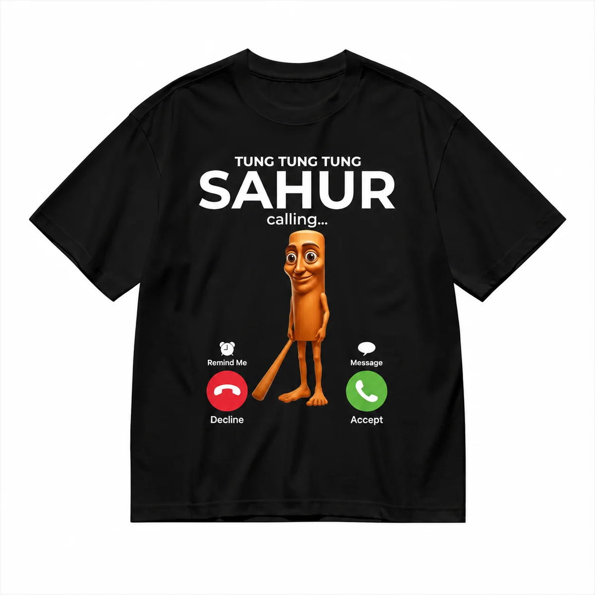 Summer Unisex Tung Tung Tung Sahur T Shirt Women Graphic Streetwear Comfortable，Funny Meme Brainrot T-Shirt Short Sleeve Fashion Clothing