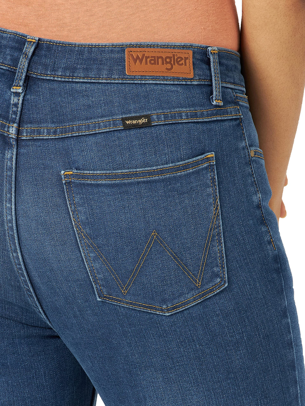 Wrangler Women's High Rise Bold Boot Jean, Hudson, 14-32