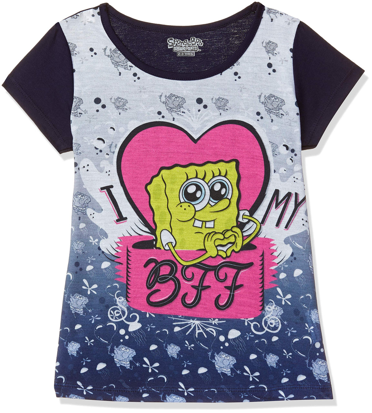 ETEENZ SHINE ON Baby Girls Starred Regular fit TShirt (ESOJG19SB06TOP_Navy_18 1824 Months) 18-24