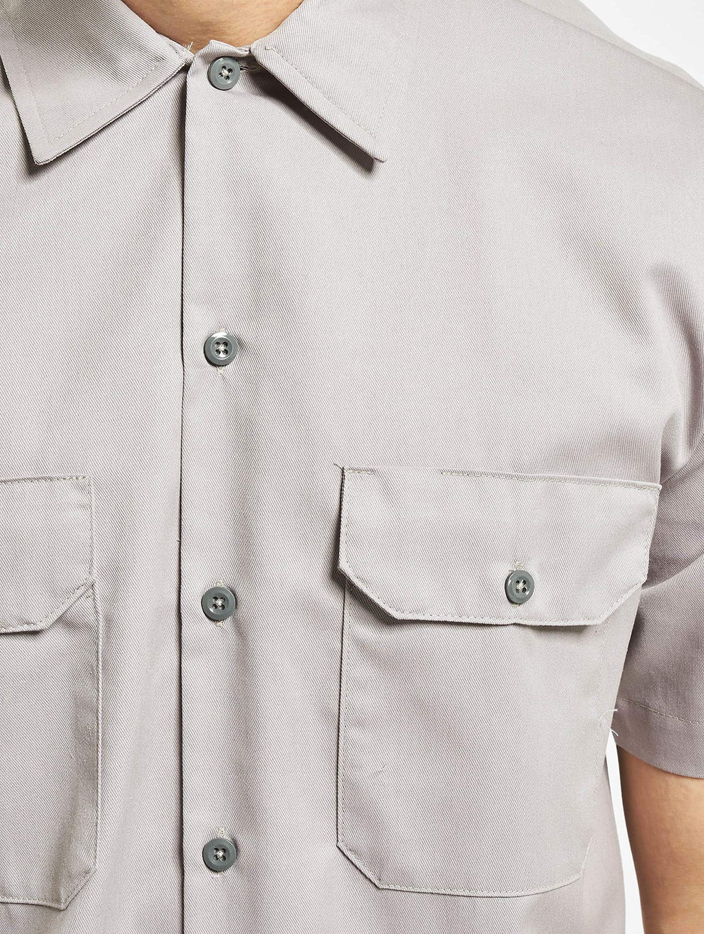 Dickies Mens Big-Tall Short-Sleeve Work Shirt,Silver gray,4X