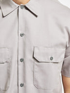 Dickies Mens Big-Tall Short-Sleeve Work Shirt,Silver gray,4X