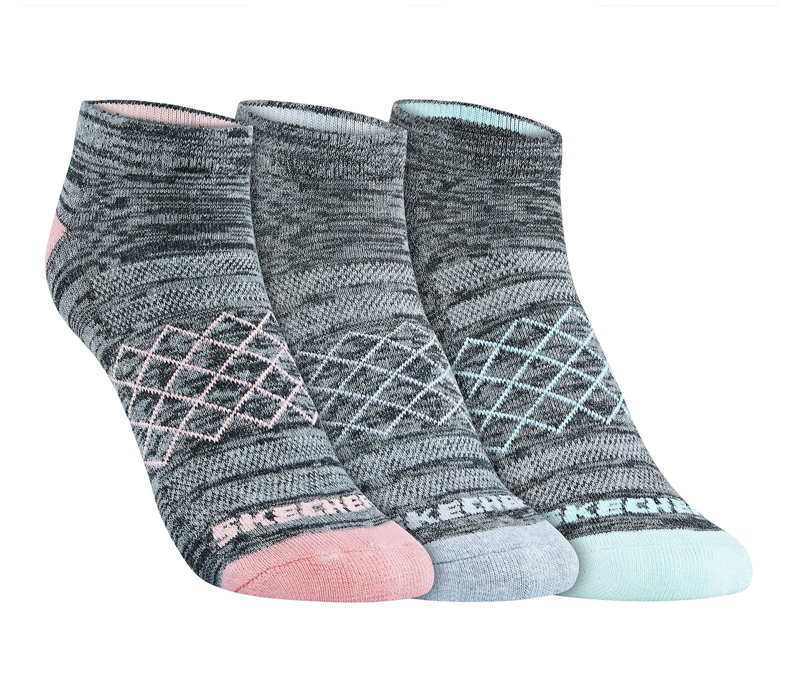 Skechers Women Cottons S20046id Ankle Length Mult M Socks