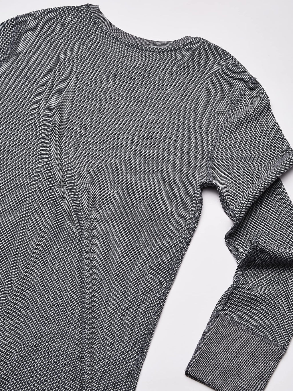 Fruit of the Loom Men's Recycled Waffle Thermal Underwear Crew Top (1 and 2 Packs), Greystone Heather, Large