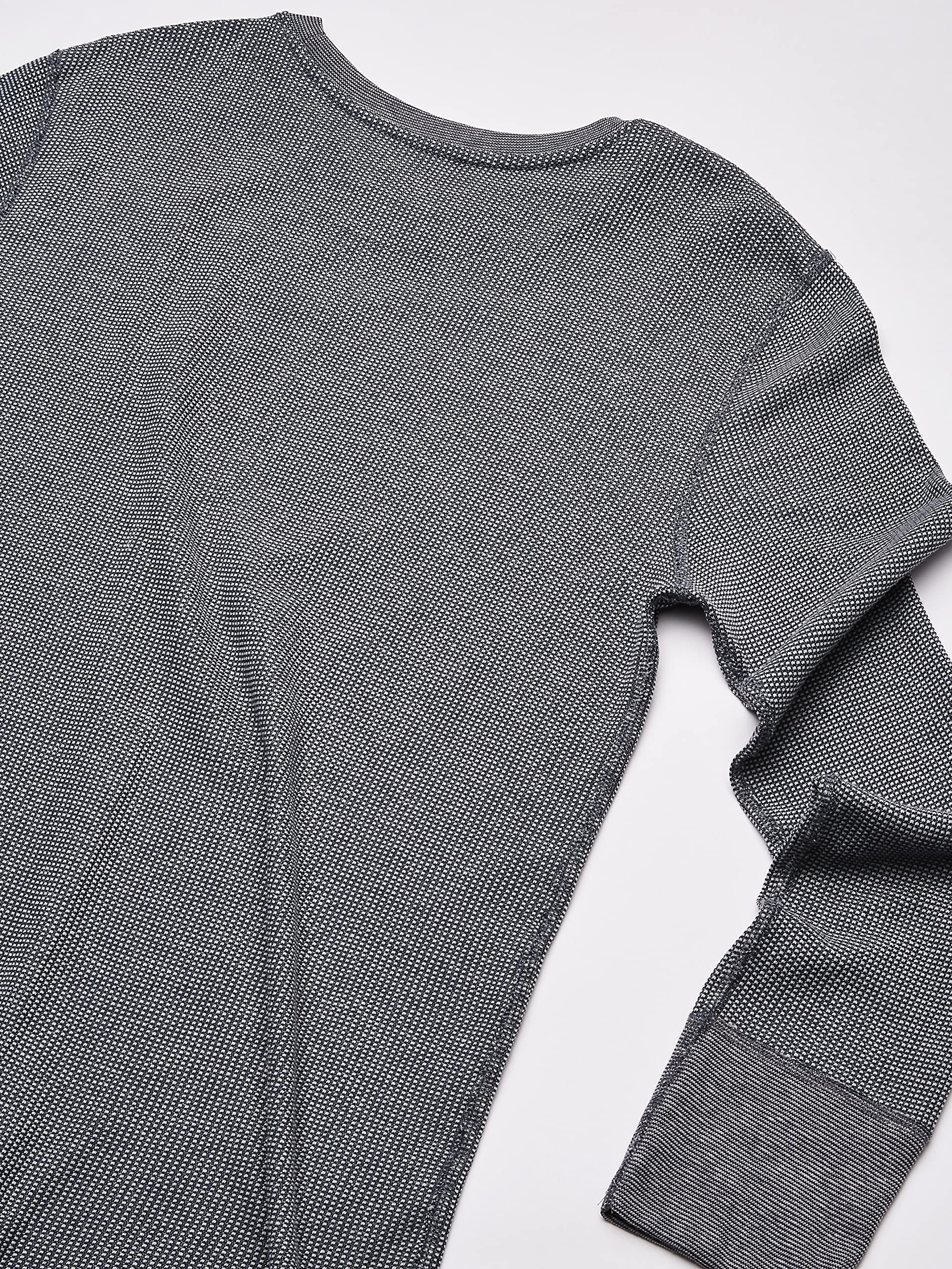 Fruit of the Loom Men's Recycled Waffle Thermal Underwear Crew Top (1 and 2 Packs), Greystone Heather, Large