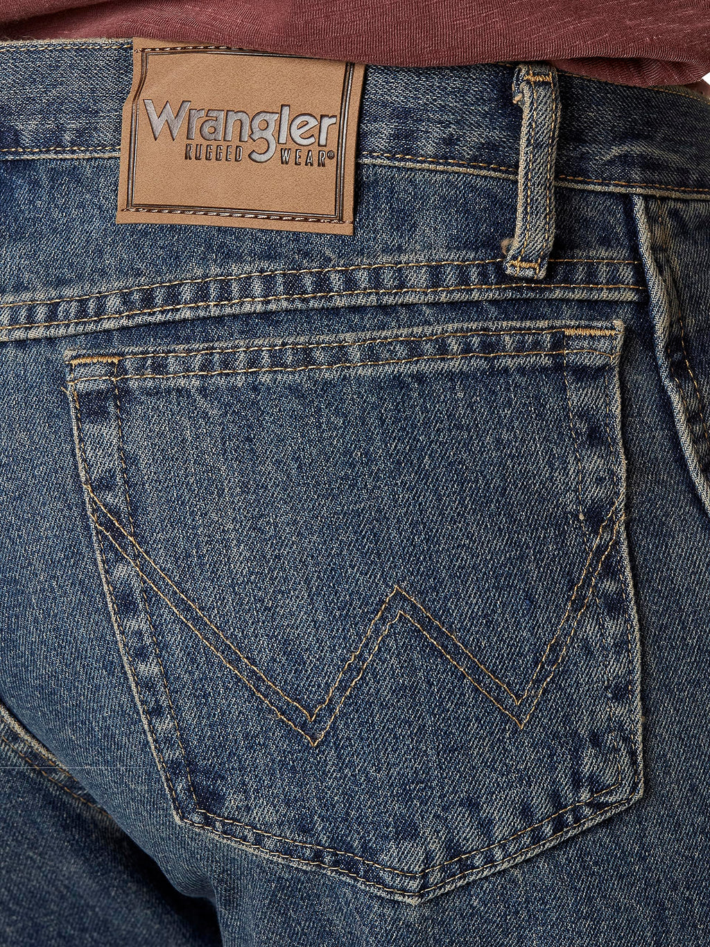 Wrangler mens Rugged Wear Relaxed Straight Fit jeans, Mediterranean, 35W x 34L US